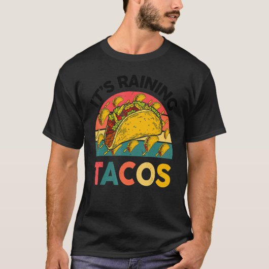 Het regent taco's Kinder jeugd Mexicaans eten T-shirt (Voorkant)