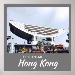 Het reiswanddecor Peak Hong Kong Poster