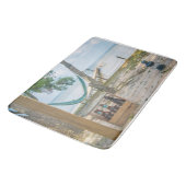 Het relaxen op de strandfoto badmat (Gekanteld)