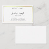 Het rendy Ontwerp van het manuscript Elegant Gewoo Visitekaartje (Voorkant / Achterkant)