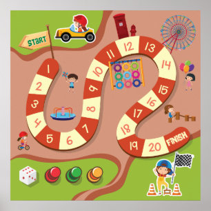 Het rennen Spel Poster