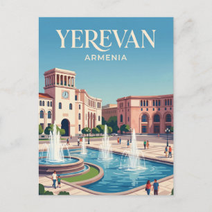 Het Republikeins Plein Armenië Briefkaart