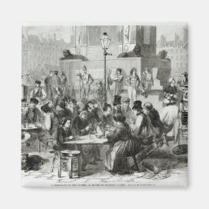 Het restaurant van natte voeten magneet