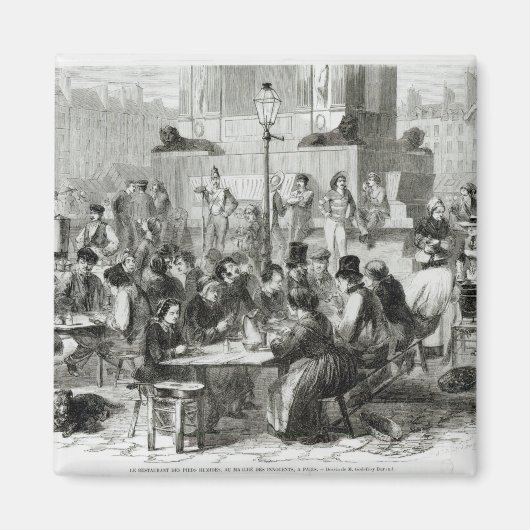 Het restaurant van natte voeten magneet (Voorkant)