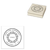 Het retouradres van uw familienaam 	rubberstempel (Gestempeld)