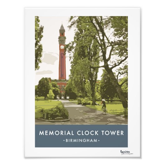 Het Retro Birmingham Poster (Voorkant)