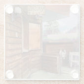 Het Retro Shack Glass Onderzetter (Achterkant)