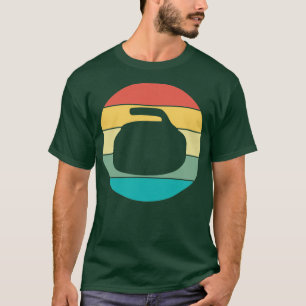 Het Retroontwerp van de Kromme Curler Desi T-shirt