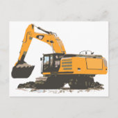 Het reusachtige Graafwerktuig van het Vuil Briefkaart (Voorkant)