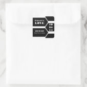 Het richten aan Liefde sparen de Stickers van de D (Tas)