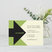 Het richten van Pijl Bewegende Aankondiging en Uit (Staand voorkant)