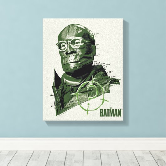 Het Riddler Karakter Grafisch Canvas Afdruk (Insitu (Houten vloer))