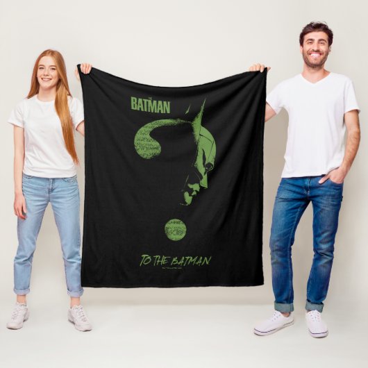 Het Riddler-vraagteken "To the Batman" Fleece Deken (In situ)