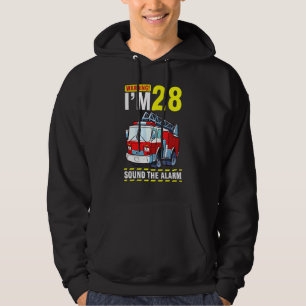 Het rijden op de brandwagen Waarschuwing Ik ben 28 Hoodie