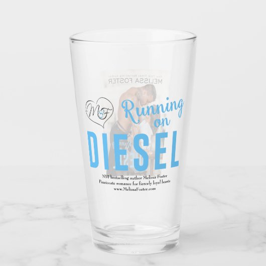 Het rijden op diesel Drink glas (Voorkant)