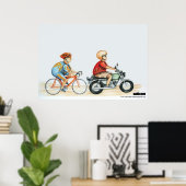 het rijden op het velodrome poster (Thuiskantoor)