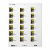 Het rijden over de weg Adresetiketten Etiket (Full Sheet)