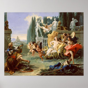 Het rijk Flora (Tiepolo 1743) Poster