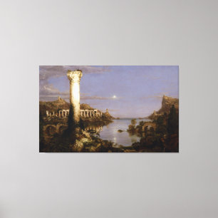 Het Rijk: Vernietiging door Thomas Cole Canvas Afdruk