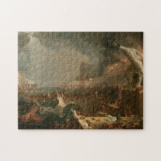 Het Rijk - Vernietiging door Thomas Cole Legpuzzel (Horizontaal)