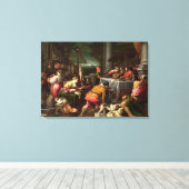 Het rijke Man en Lazarus, 1590-95 Canvas Afdruk (Insitu (Houten vloer))