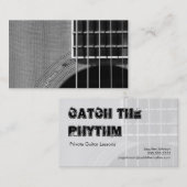 Het ritme vangen - Grayscale 2 Visitekaartje (Voorkant / Achterkant)