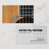 Het ritme vangen - sluit 1 visitekaartje (Voorkant / Achterkant)