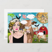 Het roddels Briefkaart (Voorkant / Achterkant)