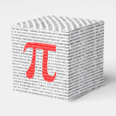 Het rode Aantal pi is een wiskundig constant symbo Bedankdoosjes (Voorkant Zijde)