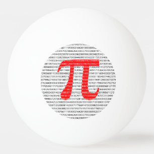 Het rode Aantal pi is een wiskundig constant symbo Pingpongballen