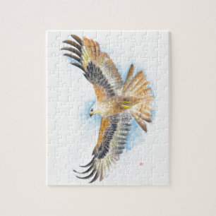 Het rode Art. van de Havik van de Staart Legpuzzel
