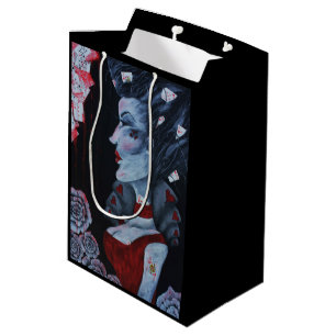 Het rode Art. van Koningin Hearts Alice Wonderland Medium Cadeauzakje