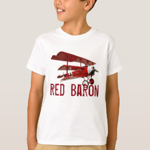 Het "Rode Baron"-vliegtuig T-shirt