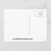 Het Rode Briefkaart van de Ster van Kerstmis van (Achterkant)