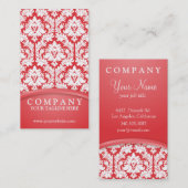 Het Rode Damast van de papaver Visitekaartje (Voorkant / Achterkant)