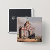 Het Rode Gate in Moskou Vierkante Button 5,1 Cm (Voorkant /achterkant)