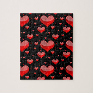 Het Rode Geest van de val (u kiest AchtergrondKleu Legpuzzel