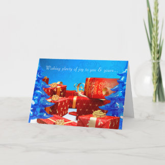 Het Rode Geschenken Wenskaart Feestdagen Kaart
