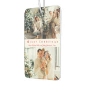 het rode kerstscript drie foto ' s collage luchtverfrisser (Links)