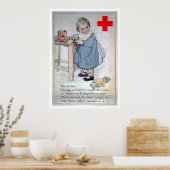 Het Rode Kruis helpt de baby's in Europa (US00153) Poster (Keuken)