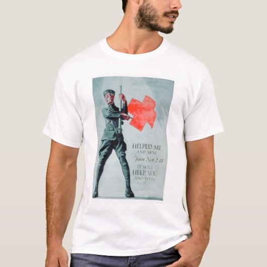 Het Rode Kruis hielp me (US00036) T-shirt (Voorkant)