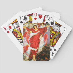Het Rode Kruis (Kroatie van Jezus Christus) Pokerkaarten