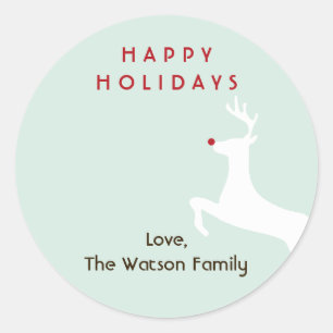 Het rode label van de de vakantiegift van Kerstmis