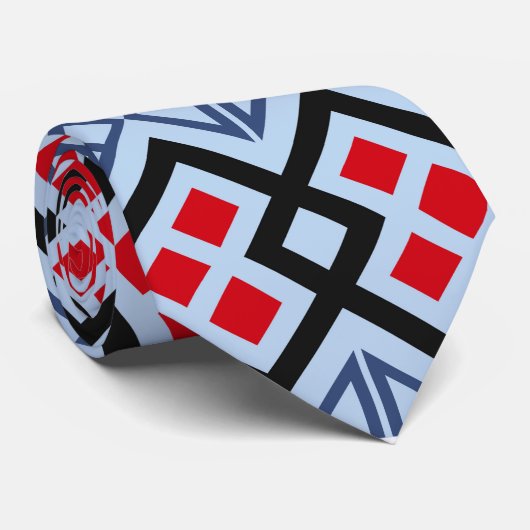 Het rode Lodge Stropdas (Opgerold)