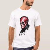 Het Rode Man met gele ogen | AI Art T-shirt (Voorkant)
