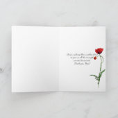 Het rode Moederdag van de hibiscusbloem Kaart (Binnen)