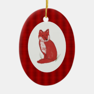 Het rode Ornament van de Illustratie van de Vos