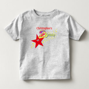 Het rode Shirt van de Verjaardag van de Ster 2de