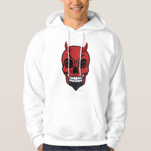 Het rode Skelet Hoodie van de Schedel van de