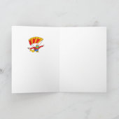 Het Rode Valscherm Yello van Skydive Kaart (Binnen)